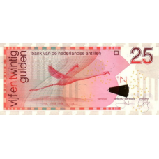 P29c Netherlands Antilles - 25 Gulden Year 2003